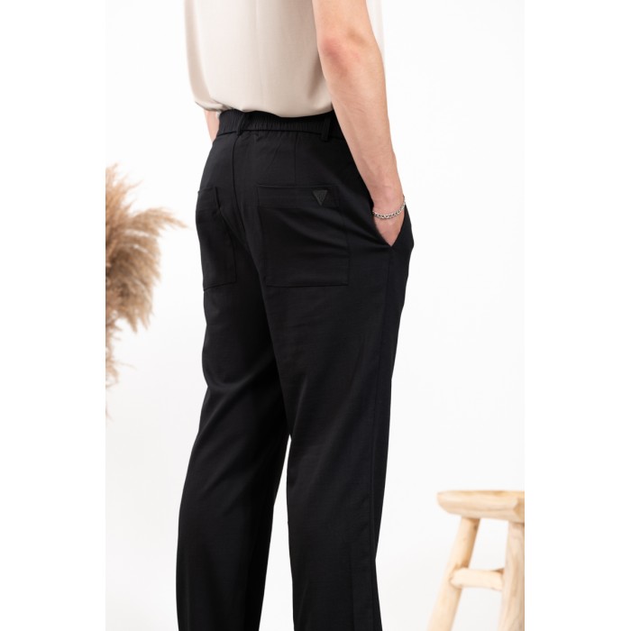Παντελόνι Straight Fit Vittorio 500-24-Piro Black Chinos