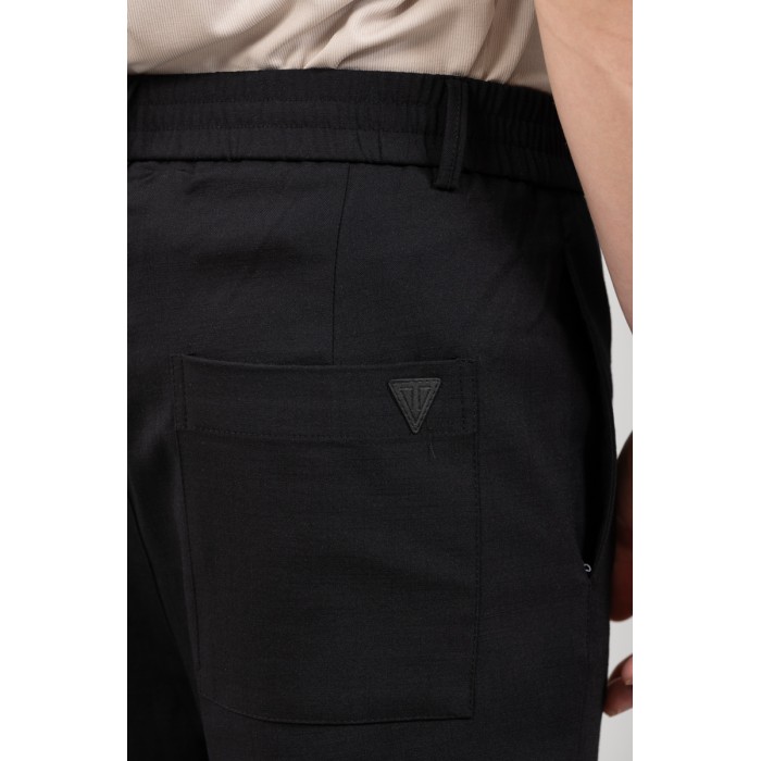 Παντελόνι Straight Fit Vittorio 500-24-Piro Black Chinos