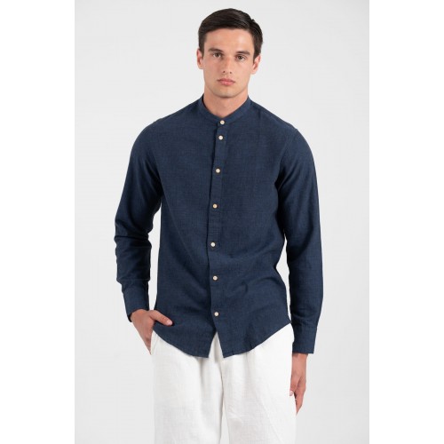 Πουκάμισο Μάο Vittorio 800-25-500 BLUE