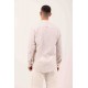 Πουκάμισο Μάο Vittorio 800-24-401 BEIGE Μακρυμάνικα Πουκάμισα