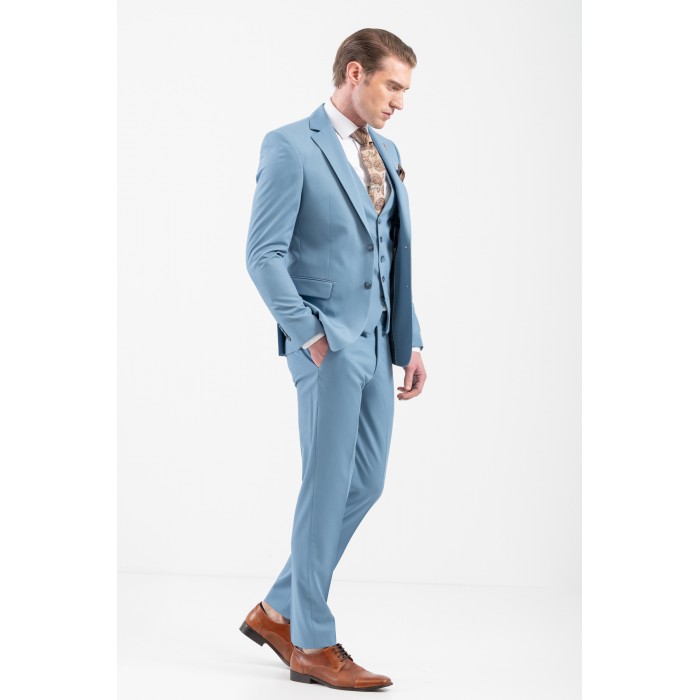 Κοστούμι Vittorio 100-25-ROSSI Light Blue Σακάκι-Κοστούμι 