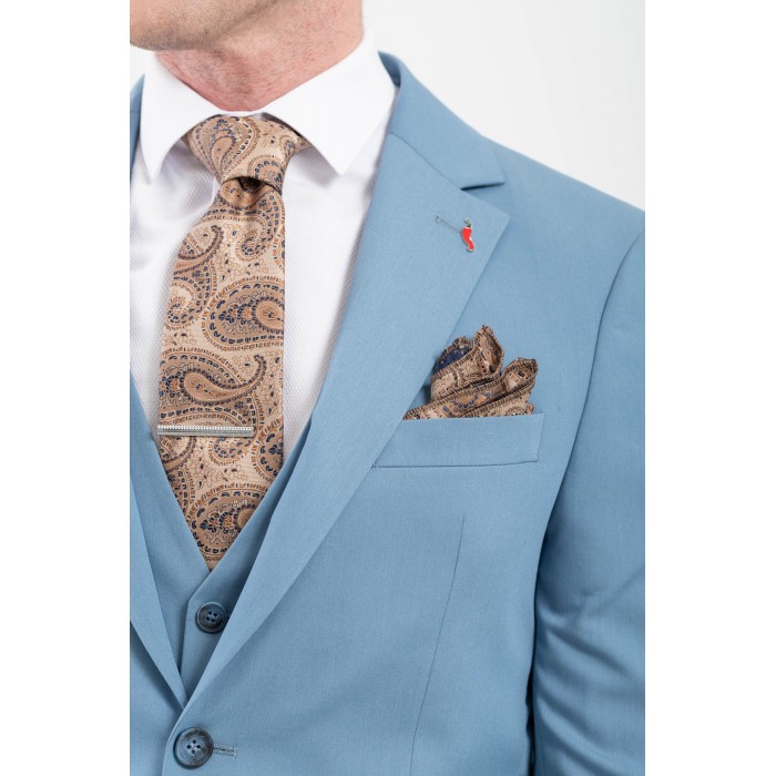 Κοστούμι Vittorio 100-25-ROSSI Light Blue Σακάκι-Κοστούμι 