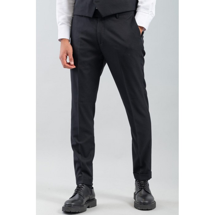 Κοστούμι Vittorio 100-25-ROSSI Black Σακάκι-Κοστούμι 