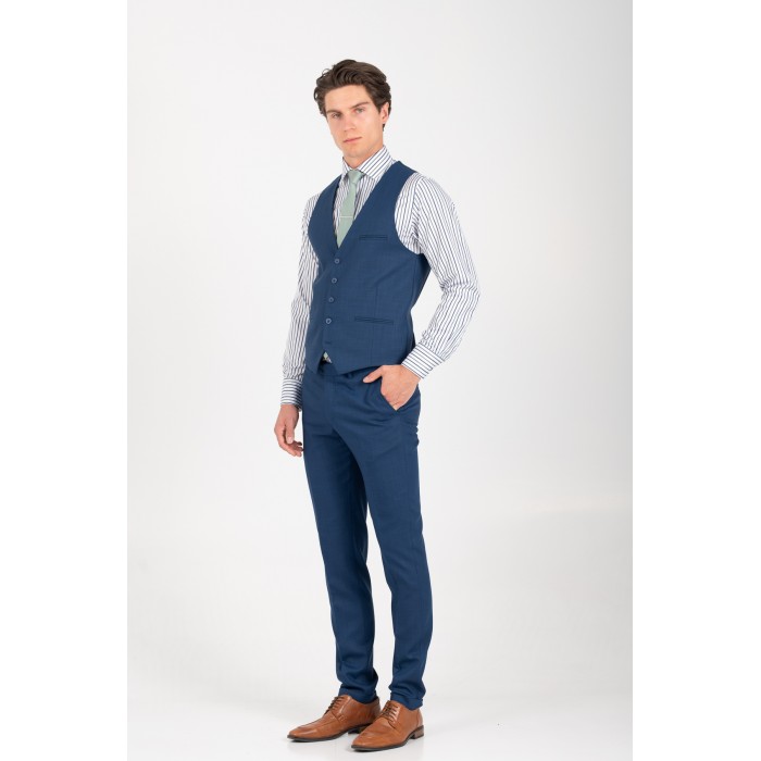 Κοστούμι Vittorio 100-26-ROMA Blue Σακάκι-Κοστούμι 