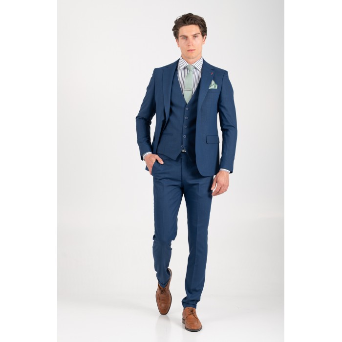 Κοστούμι Vittorio 100-26-ROMA Blue Σακάκι-Κοστούμι 