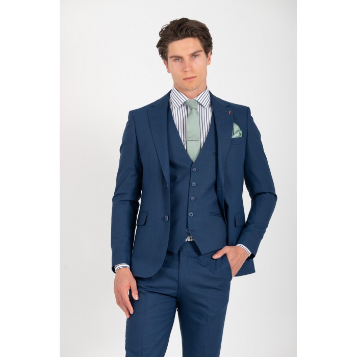 Κοστούμι Vittorio 100-26-ROMA Blue Σακάκι-Κοστούμι 