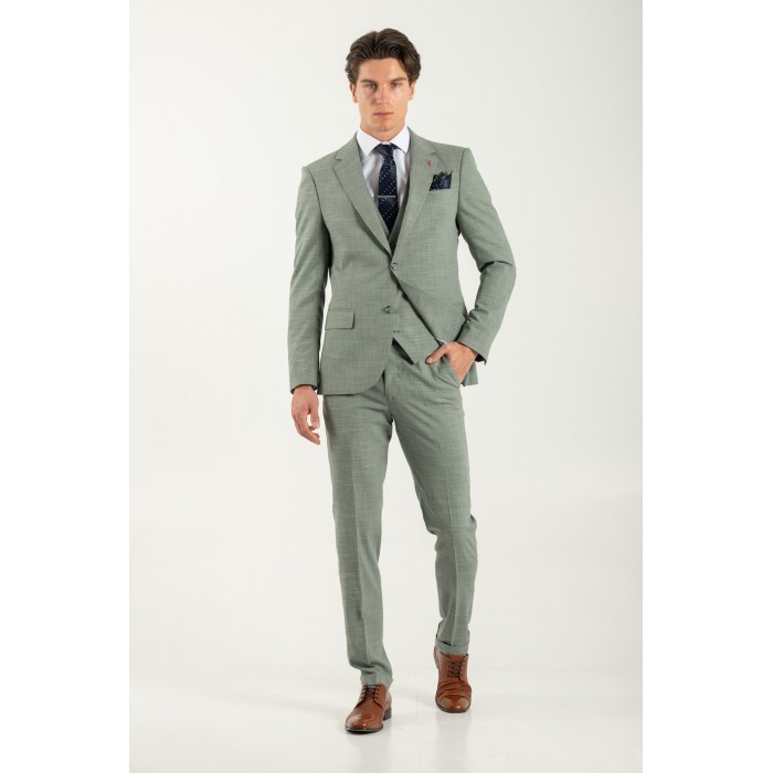 Κοστούμι Vittorio 100-25-ROMA Green Σακάκι-Κοστούμι 