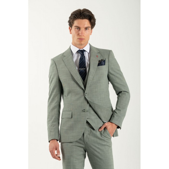 Κοστούμι Vittorio 100-25-ROMA Green Σακάκι-Κοστούμι 