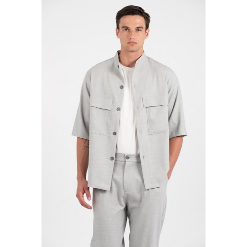 Πουκάμισο Overshirt Vittorio 300-25-BOSA Grey