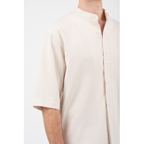 Πουκάμισο Overshirt Vittorio 300-26-MORRONE STONE
