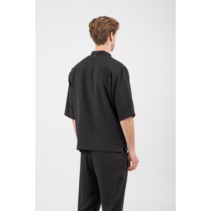 Πουκάμισο Overshirt Vittorio 300-26-MORRONE BLACK Μακρυμάνικα Πουκάμισα