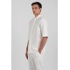 Πουκάμισο Overshirt Vittorio 300-25-Santo Off White Μακρυμάνικα Πουκάμισα