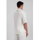 Πουκάμισο Overshirt Vittorio 300-25-Santo Off White Μακρυμάνικα Πουκάμισα