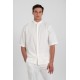 Πουκάμισο Overshirt Vittorio 300-25-Santo Off White Μακρυμάνικα Πουκάμισα