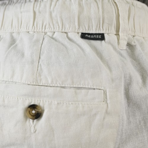 Παντελόνι Λινό Rebase 261.RCP-4090 Off White