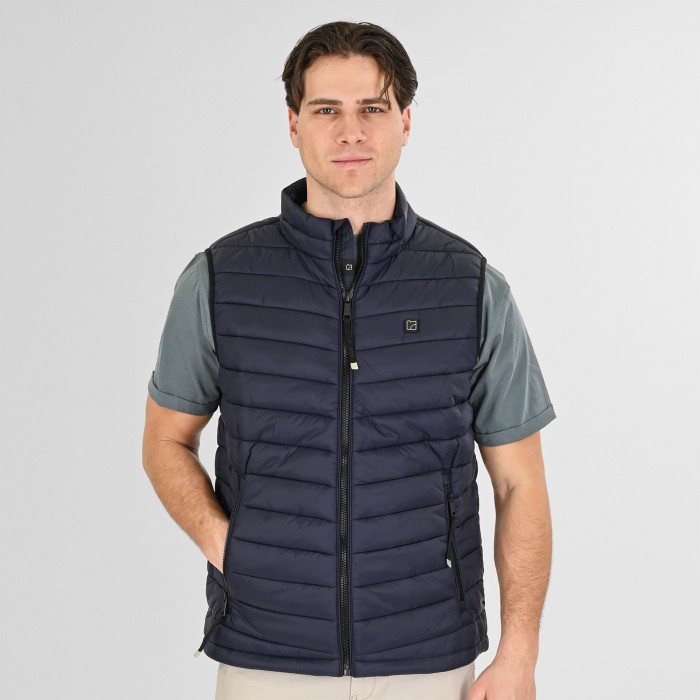 Γιλέκο Rebase 261-RSJK-2079 Navy Mπουφάν