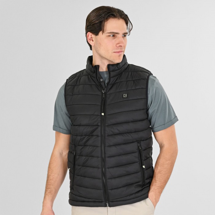 Γιλέκο Rebase 261-RSJK-2079 Black Mπουφάν