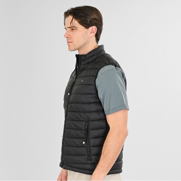 Γιλέκο Rebase 261-RSJK-2079 Black Mπουφάν