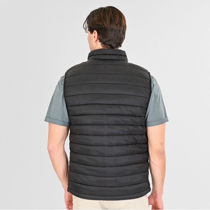 Γιλέκο Rebase 261-RSJK-2079 Black Mπουφάν
