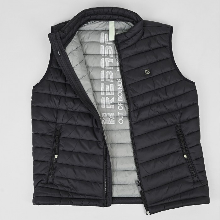 Γιλέκο Rebase 261-RSJK-2079 Black Mπουφάν