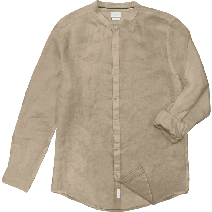 Πουκάμισο Μάο Rebase 261.RGS-5069 Beige-White  Πουκάμισα