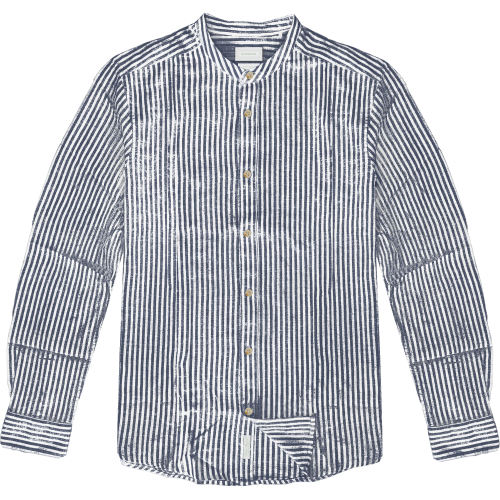 Πουκάμισο Μάο Rebase 261.RGS-5069 Blue-White 