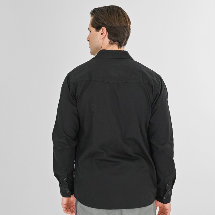 Πουκάμισο Jean Rebase 261-RGS-5109 Off Black Μακρυμάνικα Πουκάμισα