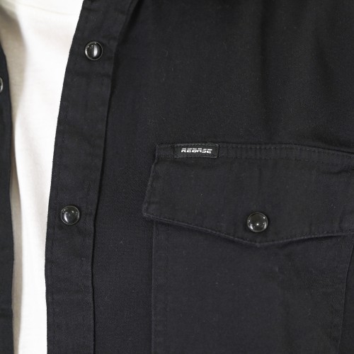 Πουκάμισο Jean Rebase 261-RGS-5109 Off Black
