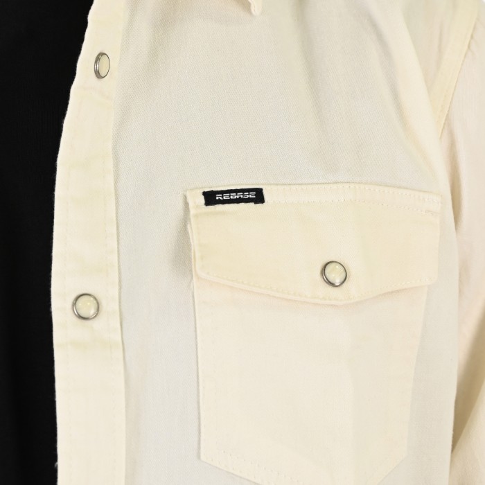 Πουκάμισο Jean Rebase 261-RGS-5109 Off White Μακρυμάνικα Πουκάμισα