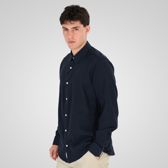 Πουκάμισο Rebase 261.RGS-5170 Navy Πουκάμισα