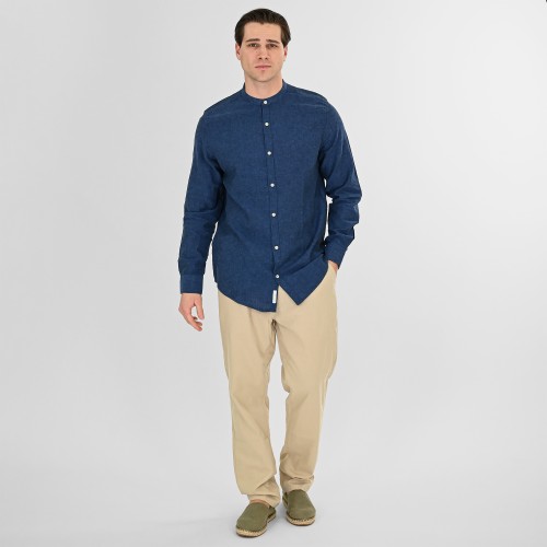 Πουκάμισο Μάο Rebase 261.RGS-5072B Indigo Blue