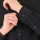 Πουκάμισο Μάο Rebase 261.RGS-5072 Black Πουκάμισα