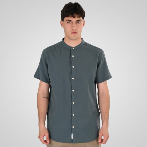 Πουκάμισο Μάο Rebase 261RGS-5177 Stone Blue