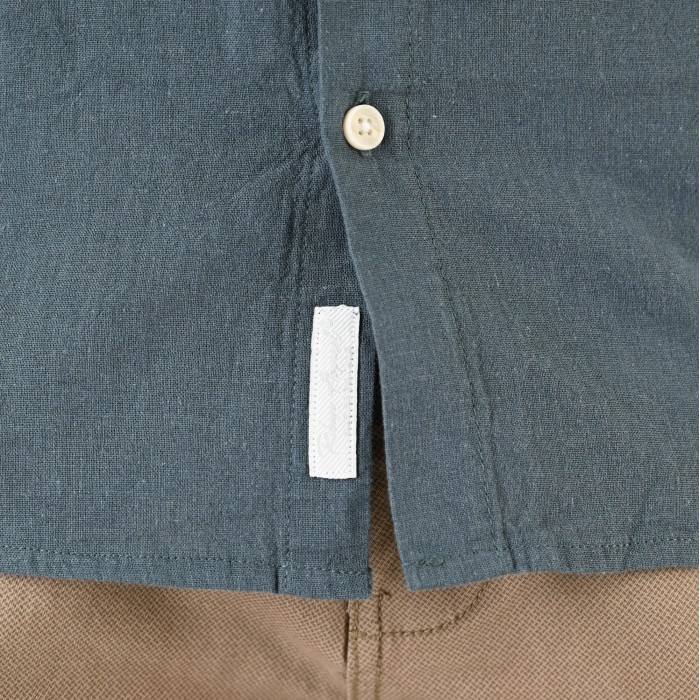 Πουκάμισο Μάο Rebase 261RGS-5177 Stone Blue Πουκάμισα