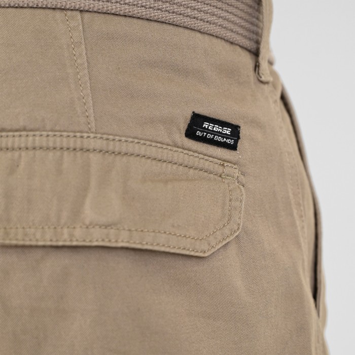 Βερμούδα Cargo Rebase 261-RMSHO-7028 Dusty Beige Βερμούδες