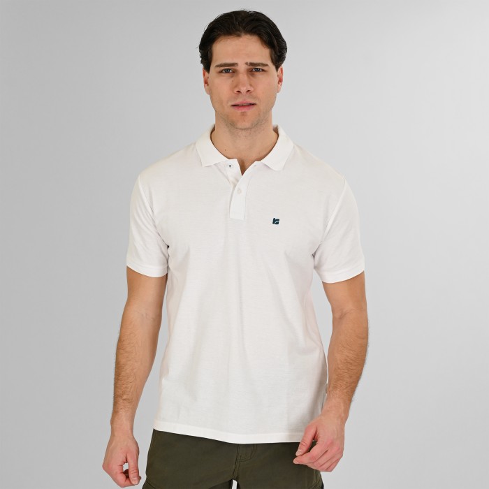 Πόλο Rebase 261RPS-3032 White Polo