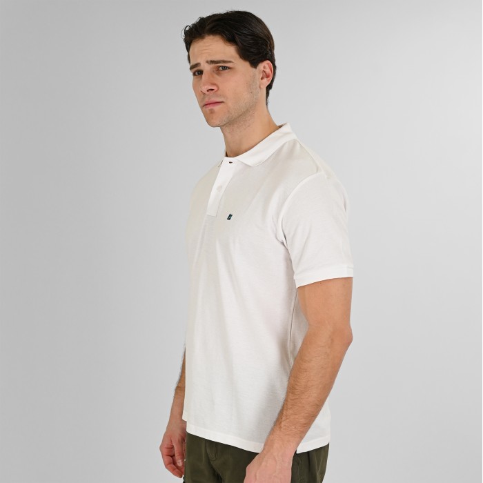 Πόλο Rebase 261RPS-3032 White Polo
