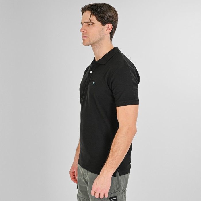 Πόλο Rebase 261RPS-3032 Black Polo
