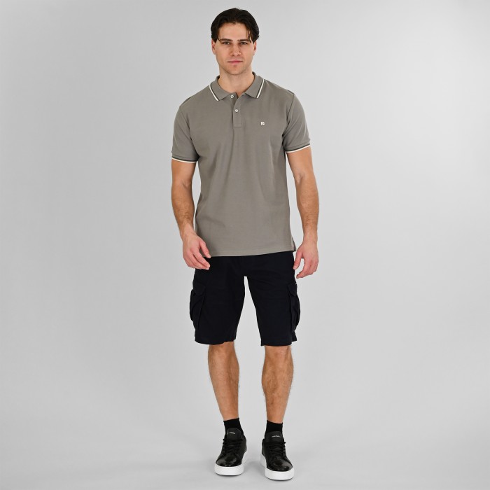 Πόλο Rebase 261RPS-3069 Light Grey Polo