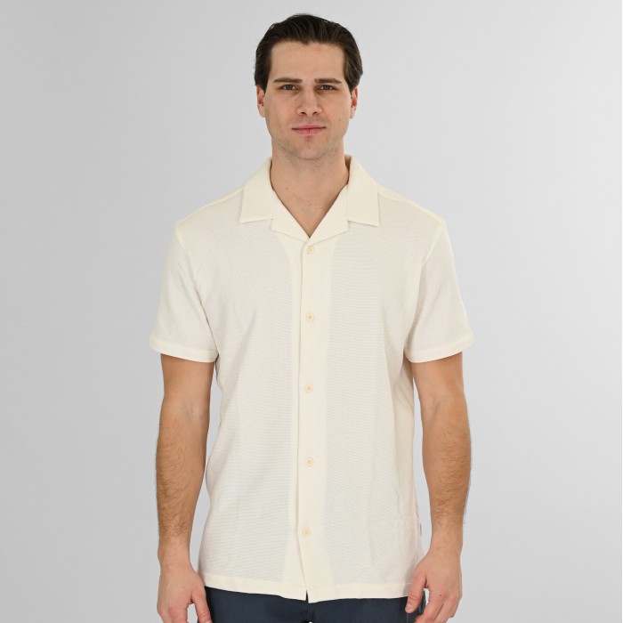 Πουκάμισο Rebase 261RGS-5180 Off White Πουκάμισα