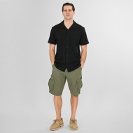 Πουκάμισο Rebase 261RGS-5180 Black
