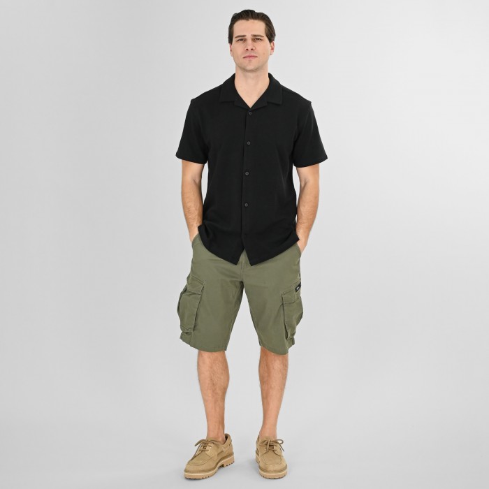 Πουκάμισο Rebase 261RGS-5180 Black Πουκάμισα