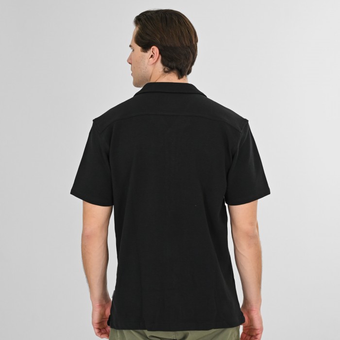 Πουκάμισο Rebase 261RGS-5180 Black Πουκάμισα