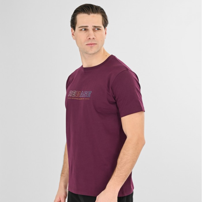Μπλούζα Rebase 261-RTS-9085 Dark Raspberry T-Shirt