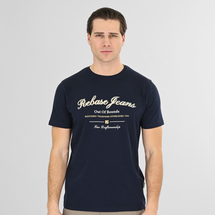 Μπλούζα Rebase 261-RTS-9093 Navy T-Shirt