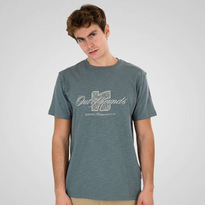 Μπλούζα Rebase 261-RTS-9112 Stone Blue T-Shirt