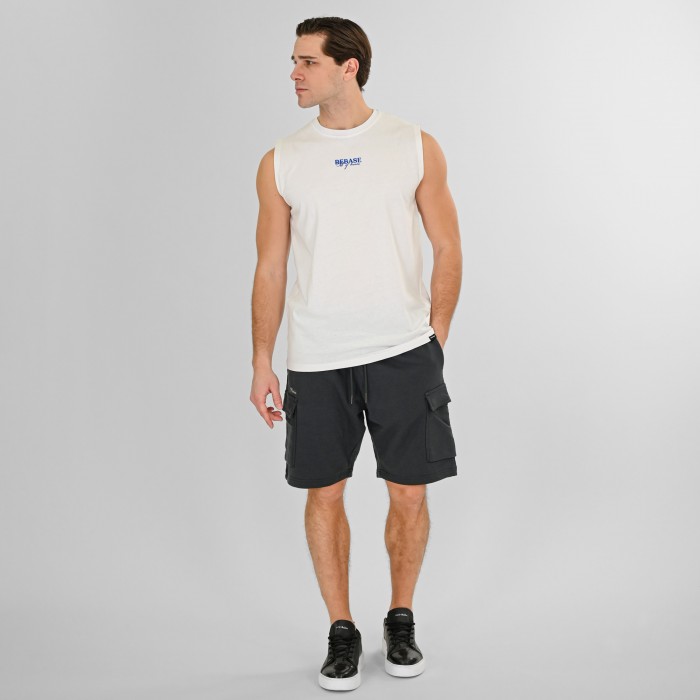 Αμάνικη μπλούζα Rebase 261.RTSL 9104 ΅White T-Shirt