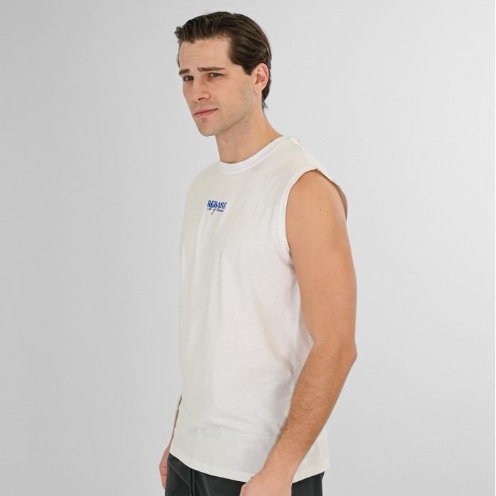 Αμάνικη μπλούζα Rebase 261.RTSL 9104 ΅White T-Shirt