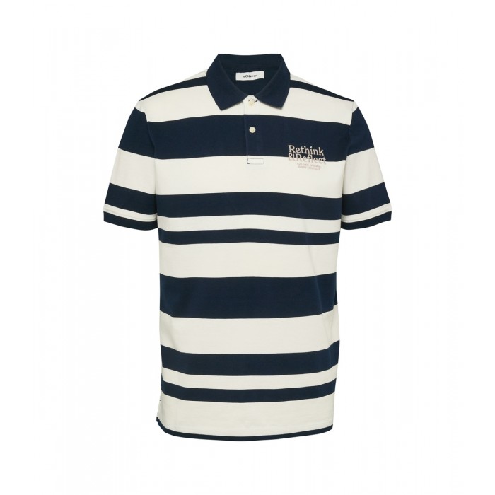 Πόλο s.Oliver 2175895 59G1 Navy-White Polo