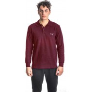 Πόλο Μακρυμάνικο Basic Paco 200317_02 Bordo